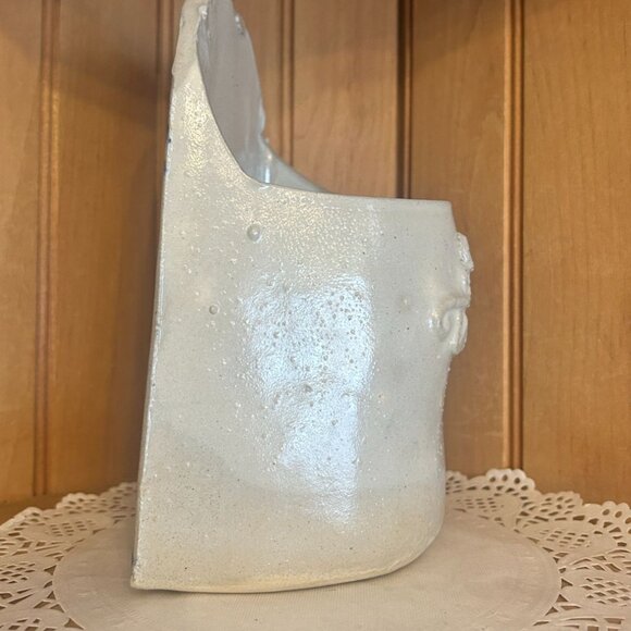 Late 20th Century Vintage Jon Carlos Lopez Pottery Glazed Planter Pot Lion - Picture 4 of 6